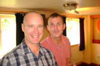 Dave and Roger in the pub before hand - Click to enlarge