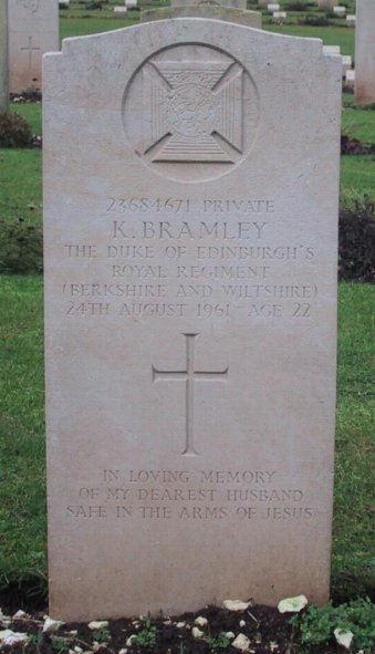 Grave Pte K Bramley - Click to enlarge