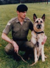 Cpl "Nobby" Knowles as a Dog Handler
