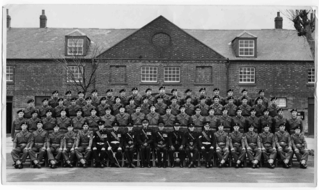 The last National Service intake of Farmersboys at Topsham Barracks Exeter 1960 - Click to enlarge