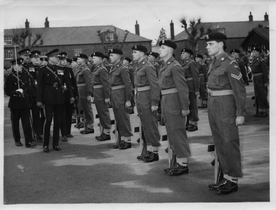 Passing Out Parade of the last National Service intake of Farmersboys at Topsham Barracks Exeter 1960 - Click to enlarge