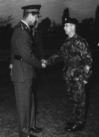 Ray Povey - WOII meeting Colonel in Chief